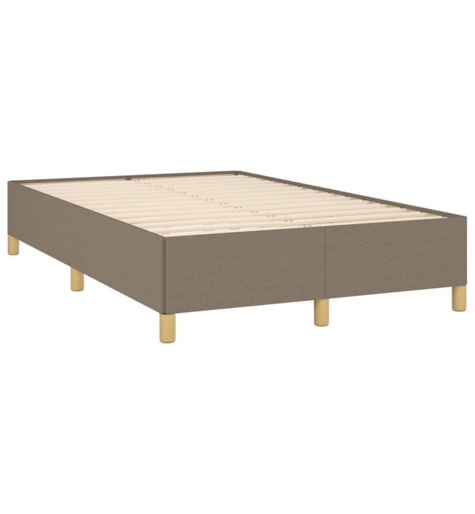 Bettgestell Taupe 120x190 cm Stoff