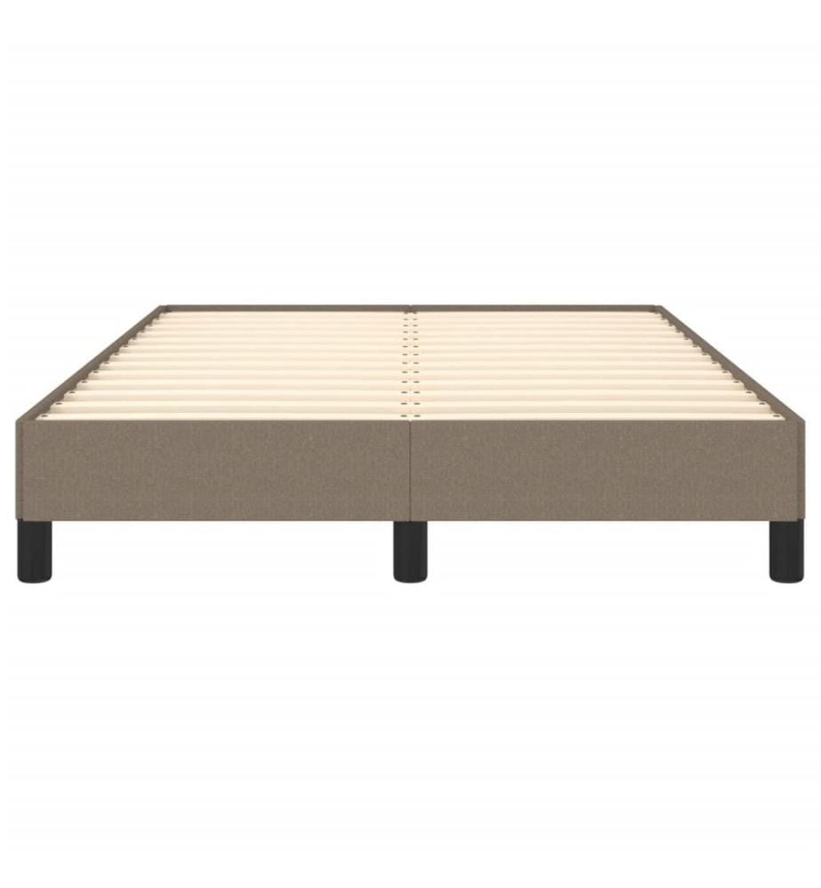 Bettgestell Taupe 120x190 cm Stoff