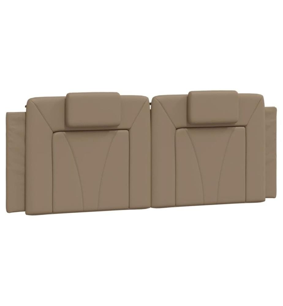 Bett mit Matratze Cappuccino-Braun 120x200 cm Kunstleder