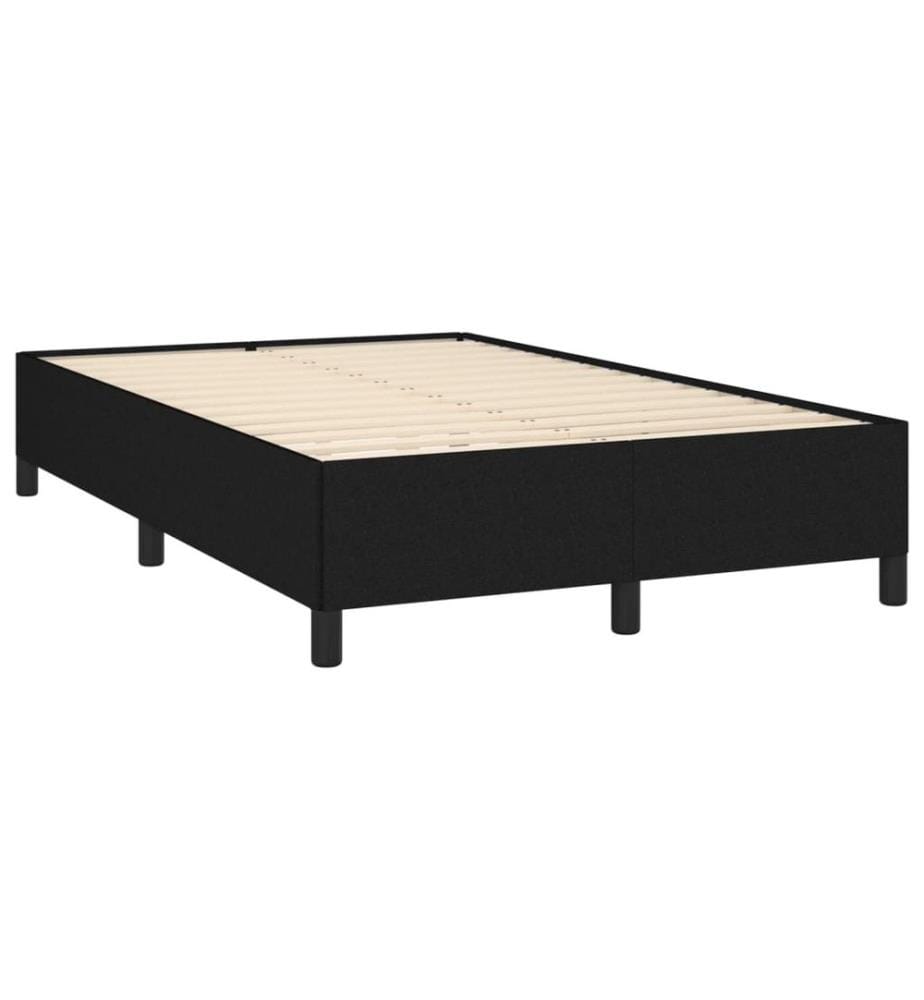 Boxspringbett mit Matratze Schwarz 120x190 cm Stoff
