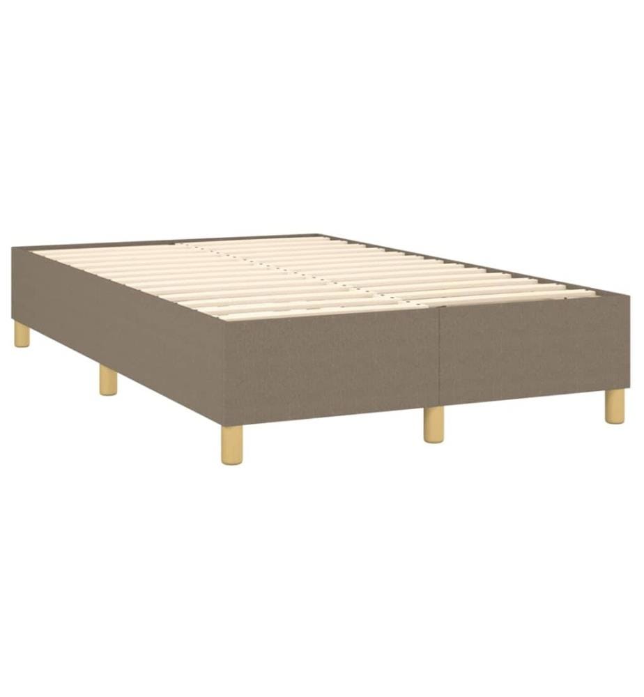 Boxspringbett mit Matratze Taupe 120x190 cm Stoff