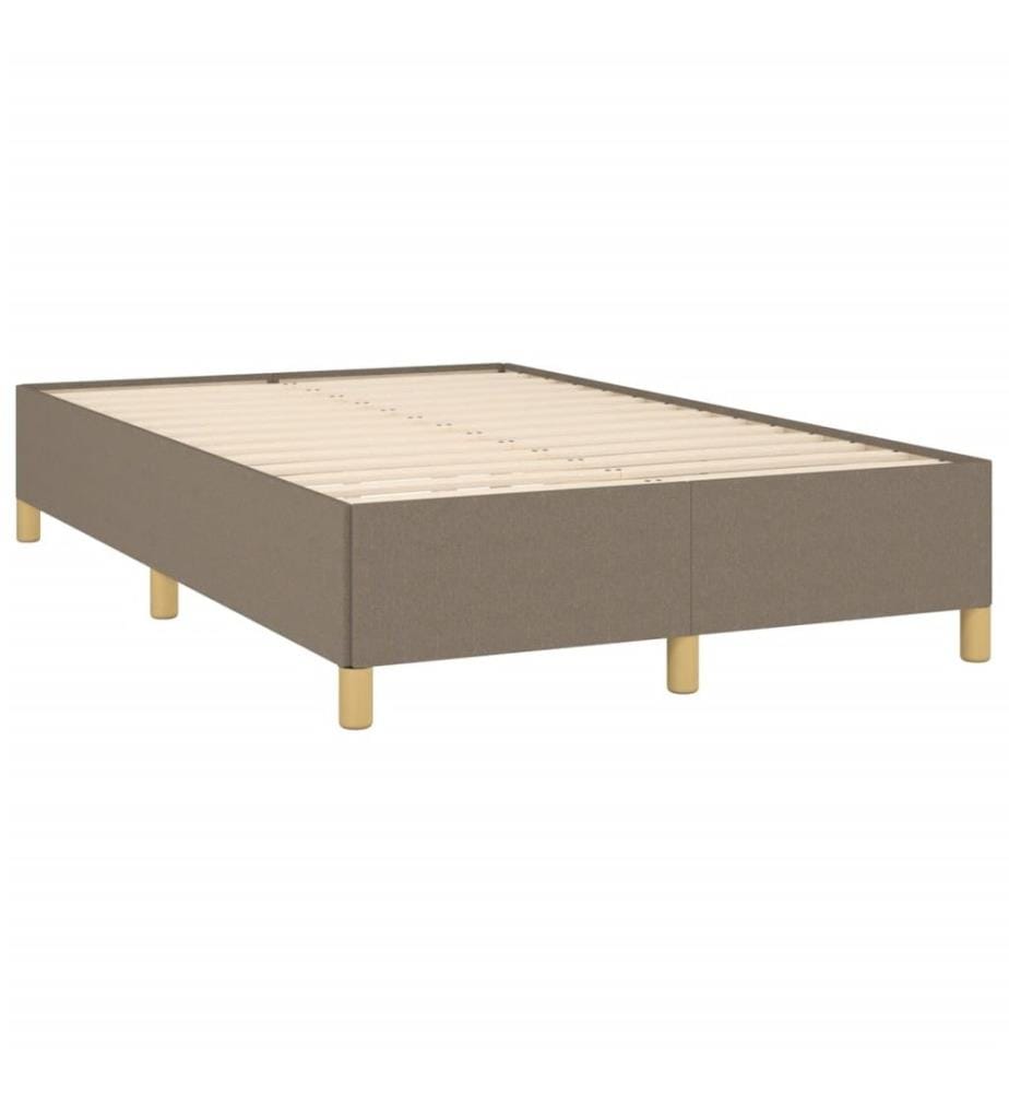 Boxspringbett mit Matratze Taupe 120x190 cm Stoff