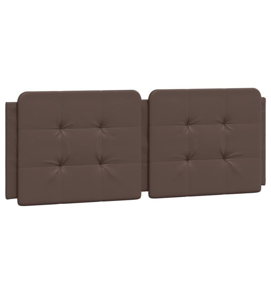 Bett mit Matratze Braun 120x200 cm Kunstleder