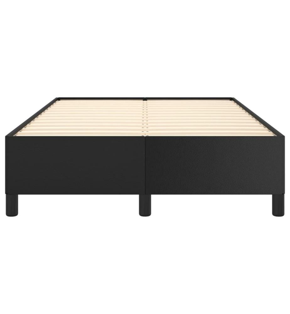 Bettgestell Schwarz 120x190 cm Kunstleder