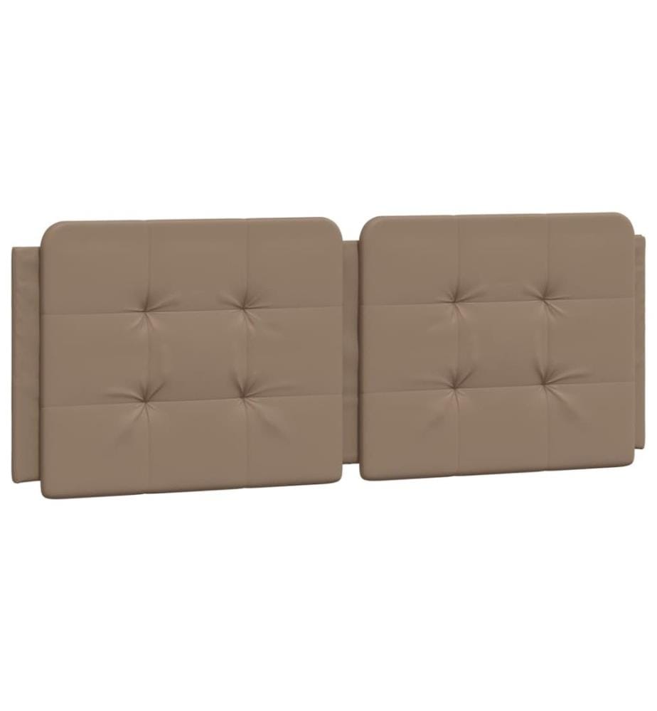 Bett mit Matratze Cappuccino-Braun 140x200 cm Kunstleder
