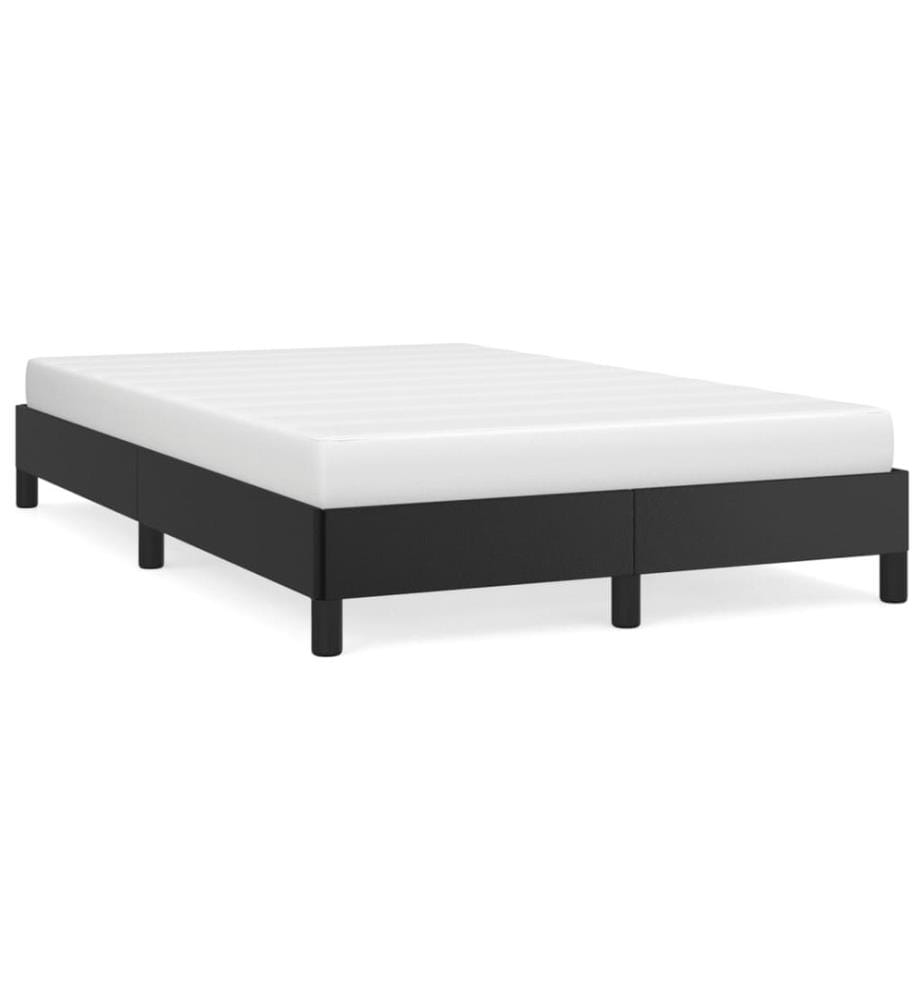 Bettgestell Schwarz 120x190 cm Kunstleder