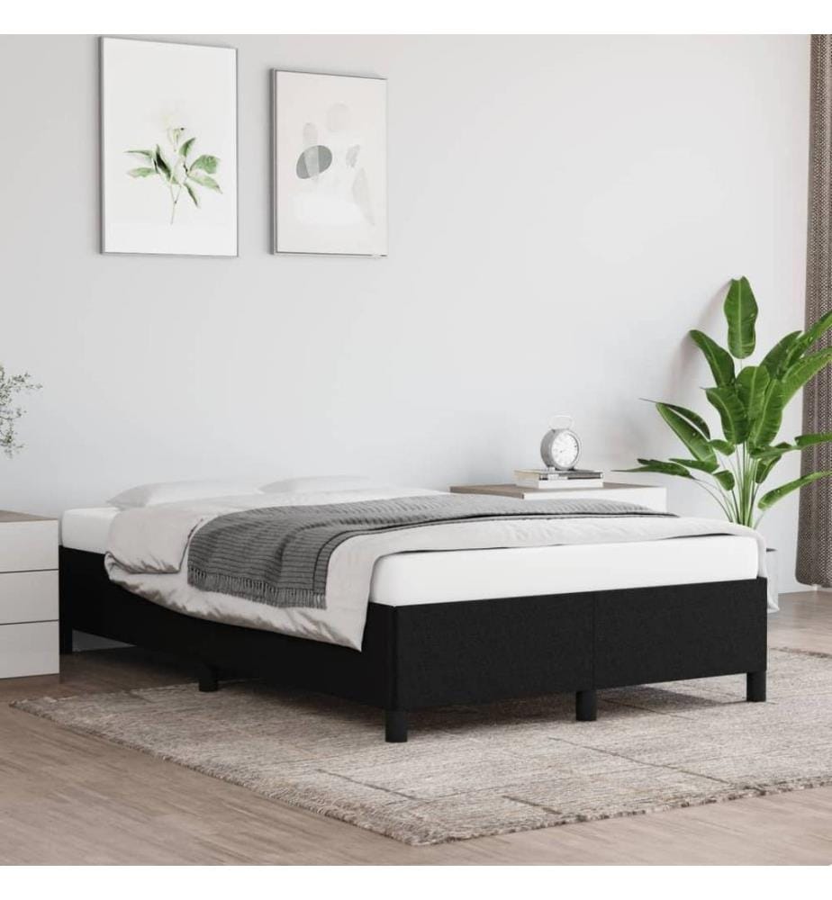 Bettgestell Schwarz 120x190 cm Stoff