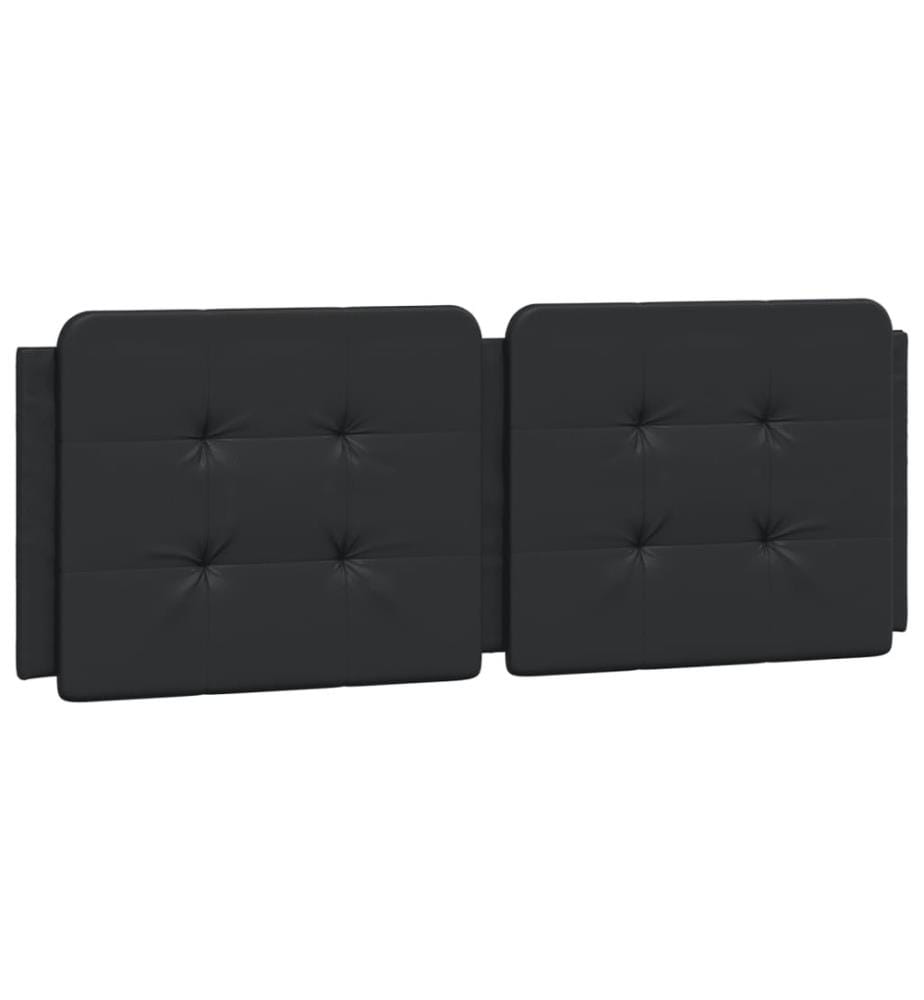 Bett mit Matratze Schwarz 120x200 cm Kunstleder