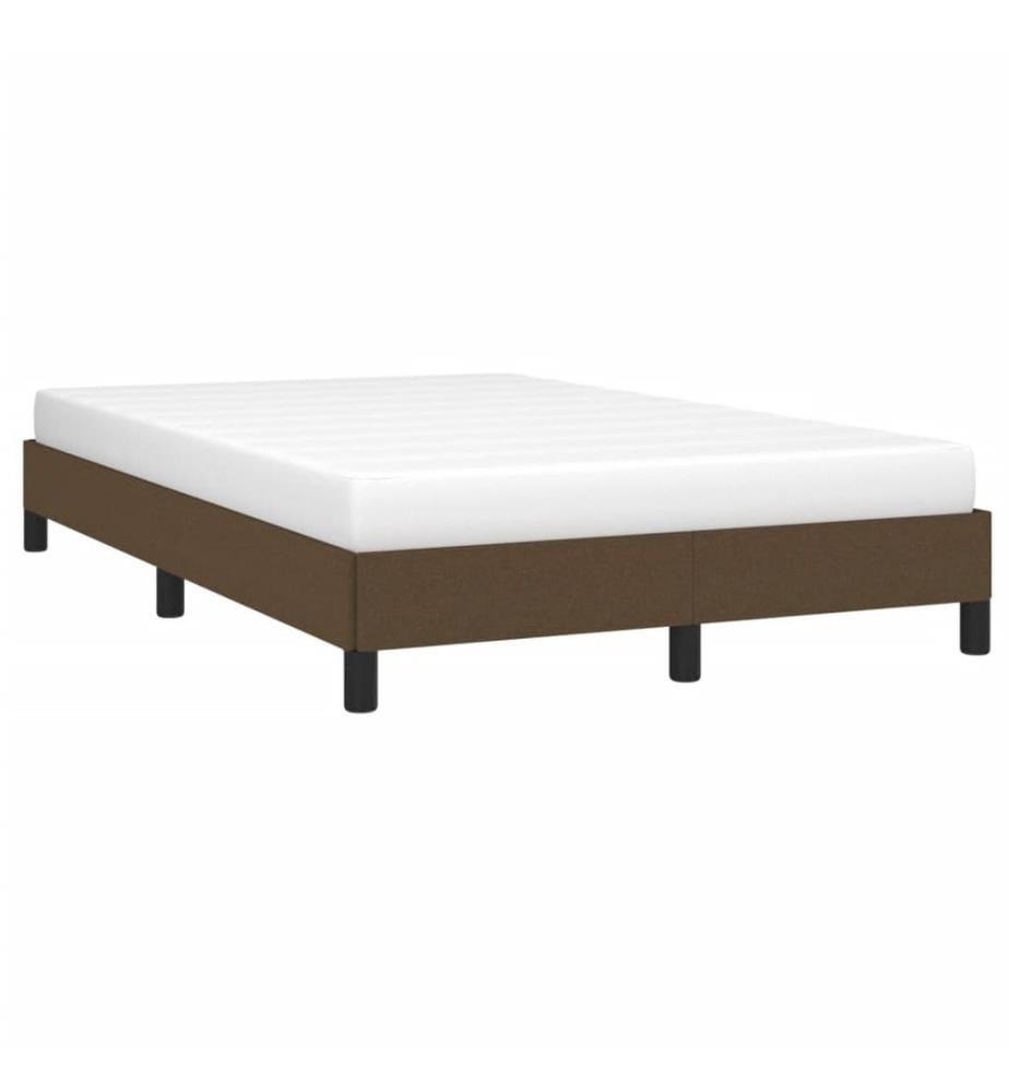 Bettgestell Dunkelbraun 120x190 cm Stoff