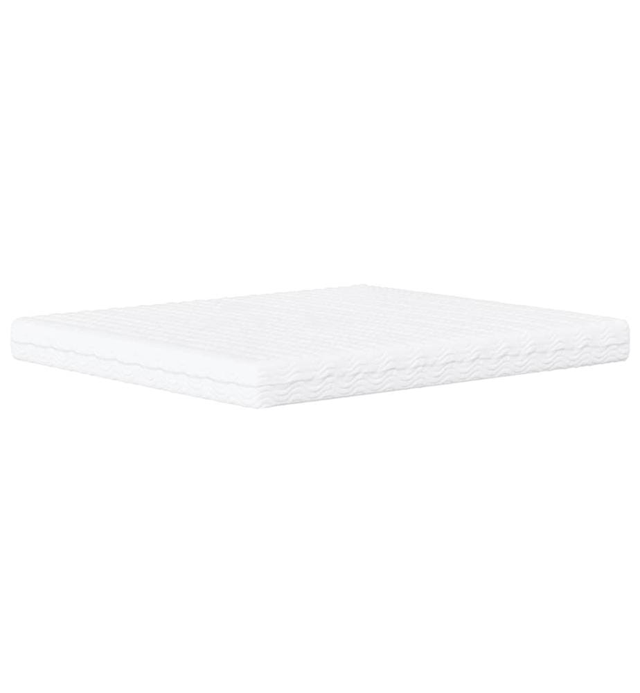 Bett mit Matratze Taupe 180x200 cm Stoff