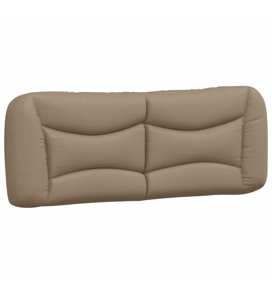 Bett mit Matratze Cappuccino-Braun 120x200 cm Kunstleder