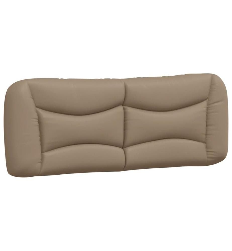 Bett mit Matratze Cappuccino-Braun 140x190 cm Kunstleder