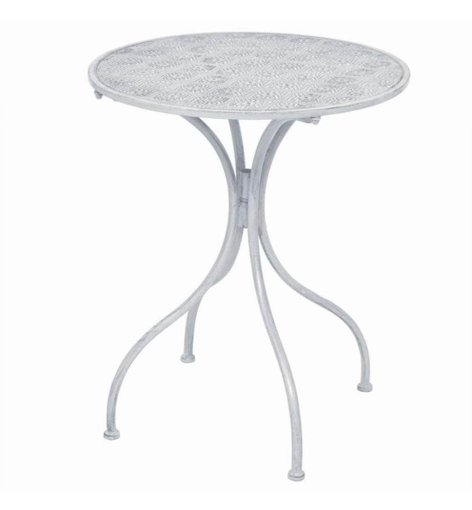 Ensemble de bistro 3 pcs Acier Blanc grisâtre