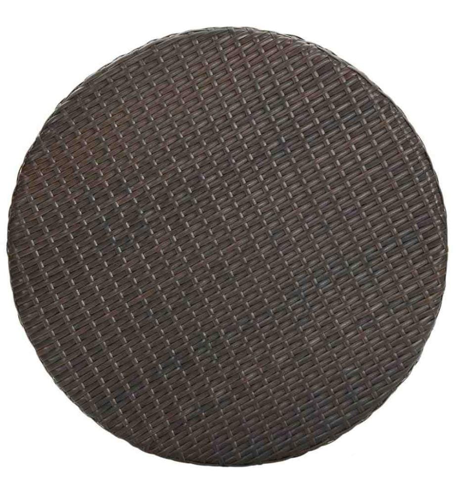 5-tlg. Gartenbar-Set Poly Rattan Braun
