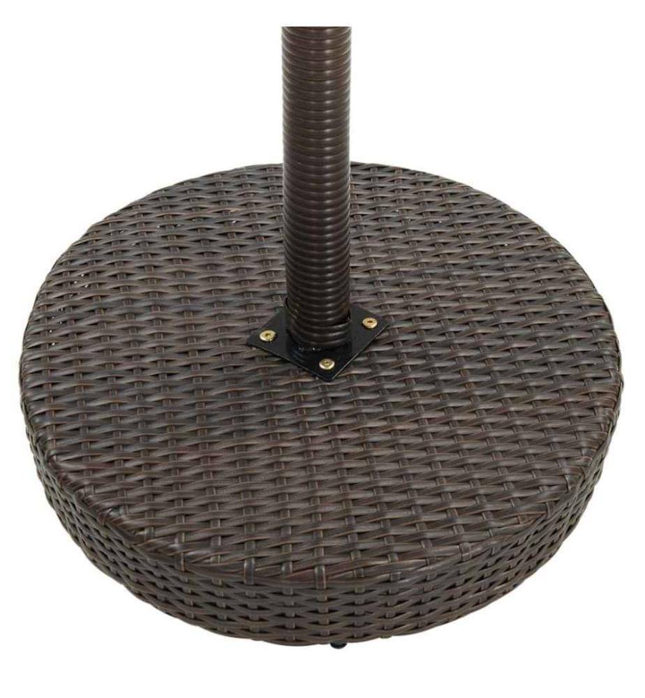 5-tlg. Gartenbar-Set Poly Rattan Braun