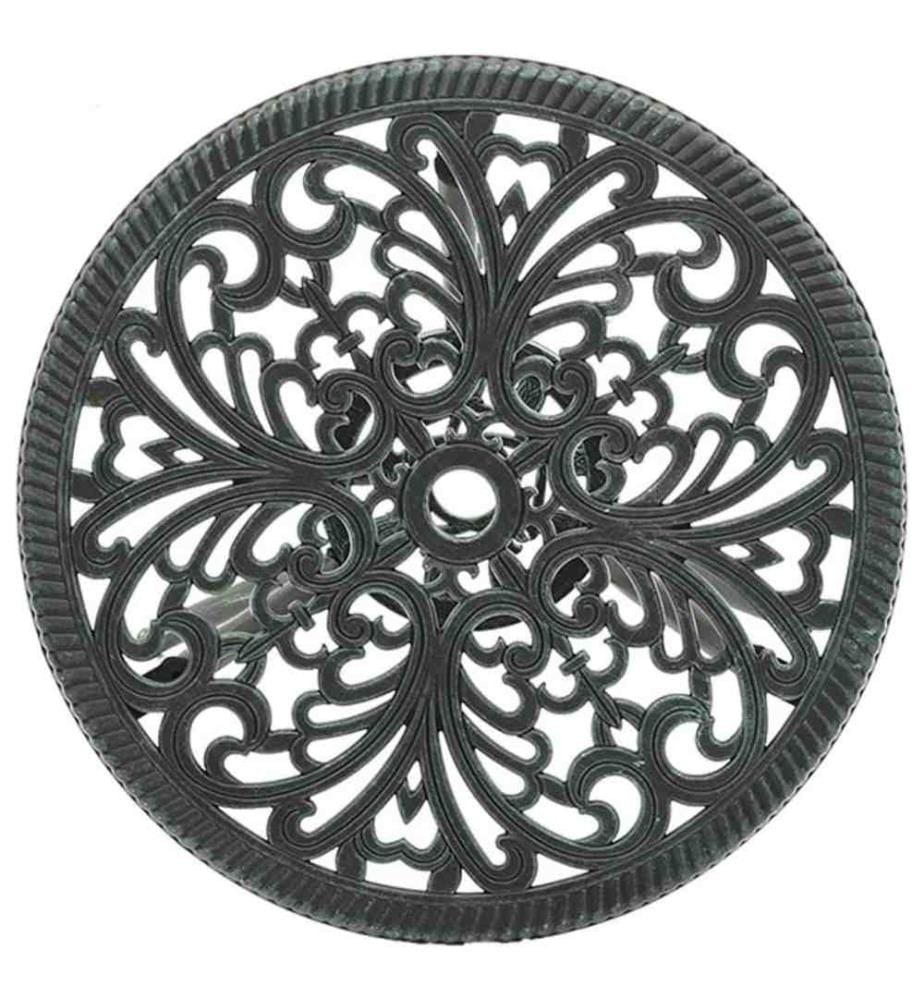 Ensemble de bistro 3 pcs Aluminium coulé Vert