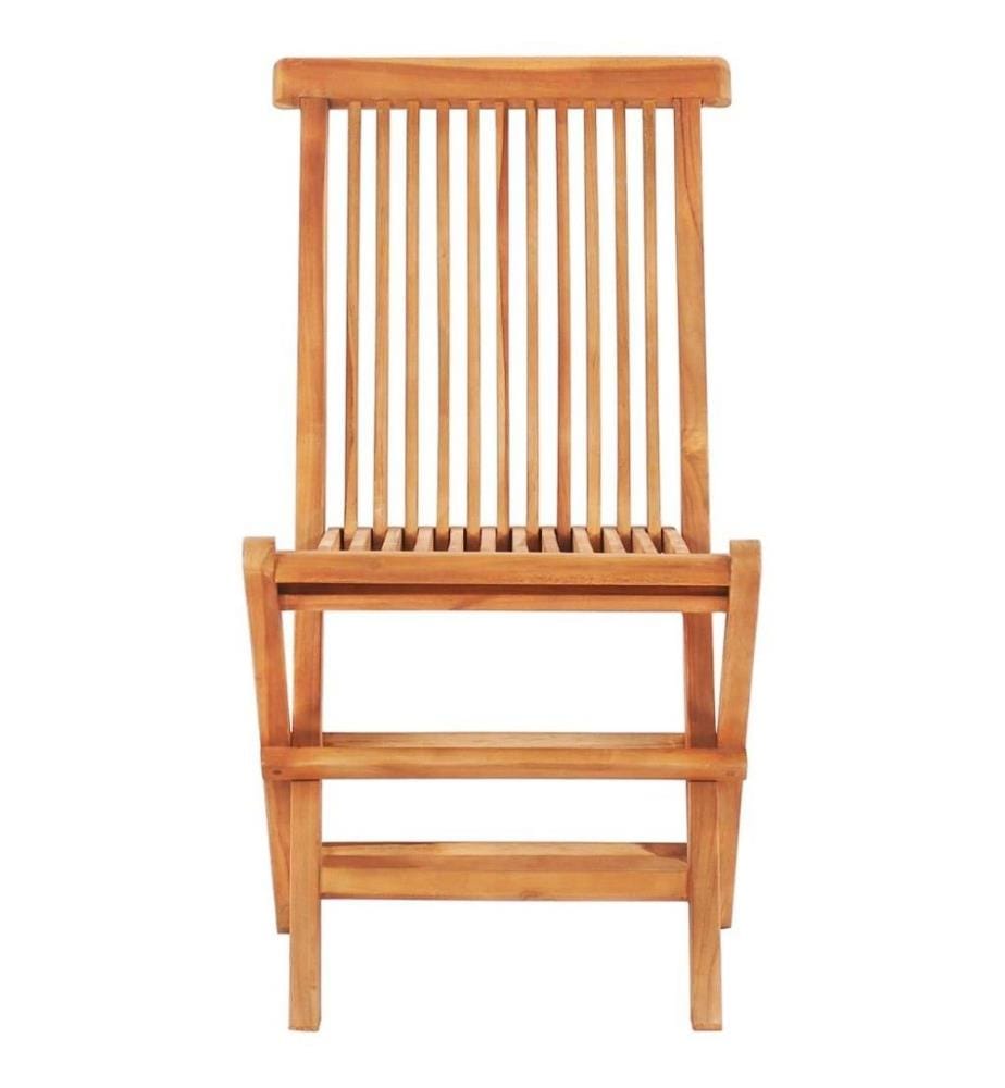 Ensemble de bistro 3 pcs avec coussins vert Bois de teck massif
