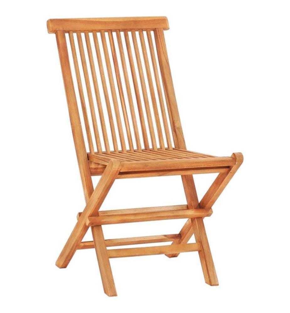 Ensemble de bistro 3 pcs avec coussins rouge bordeaux Teck