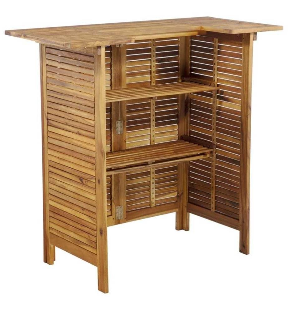 Ensemble de bar de jardin 5 pcs Bois d'acacia solide