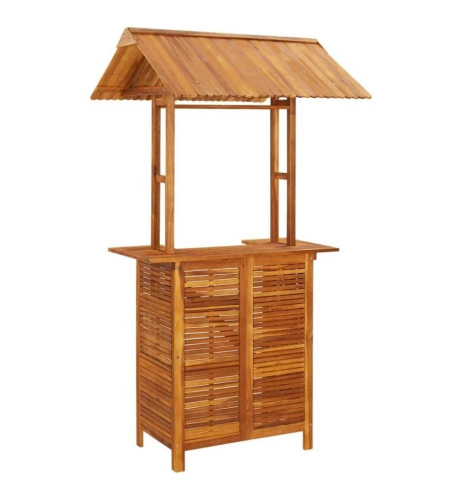 Ensemble de bar de jardin 5 pcs Bois d'acacia solide