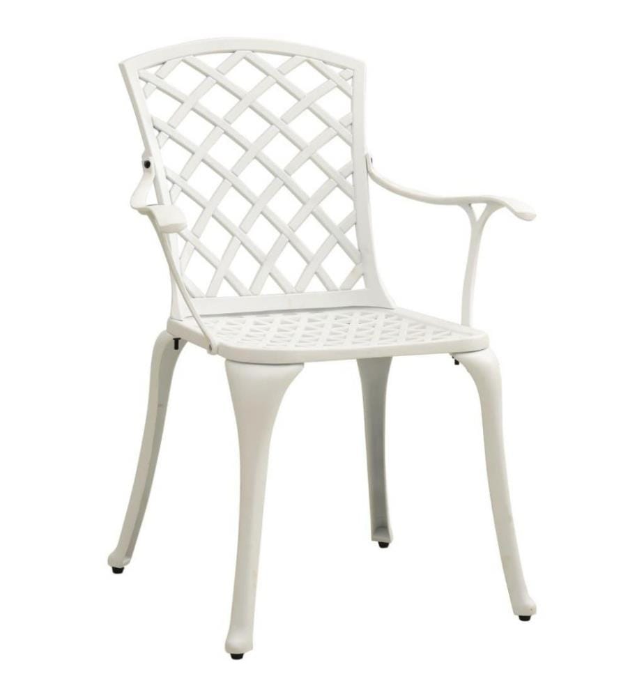 Ensemble de bistro 5 pcs Aluminium coulé Blanc