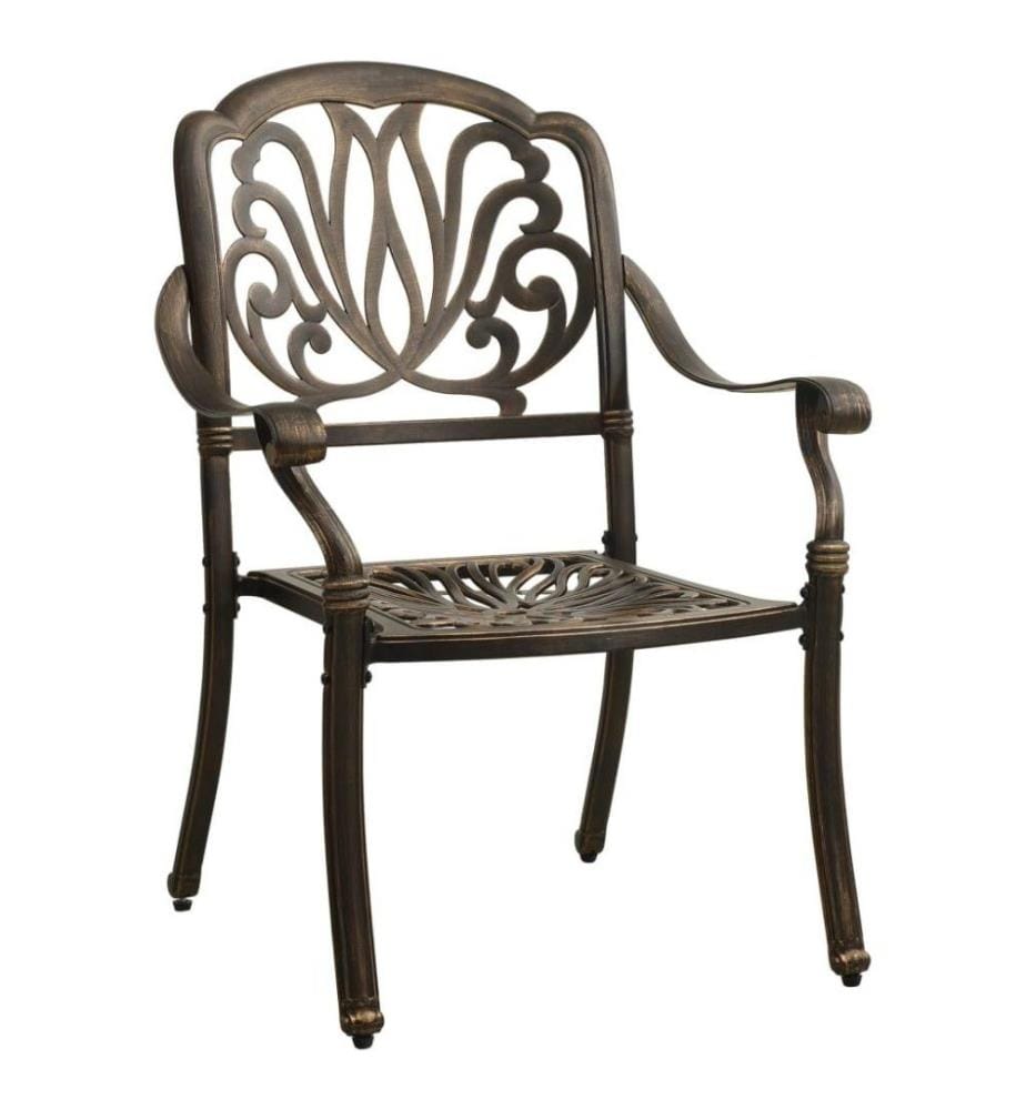 Ensemble de bistro 3 pcs Aluminium coulé Bronze