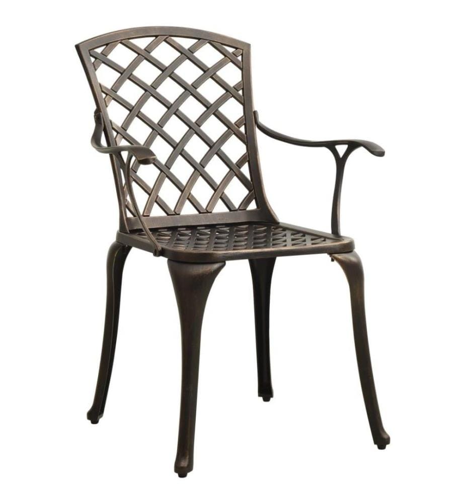 Ensemble de bistro 5 pcs Aluminium coulé Bronze