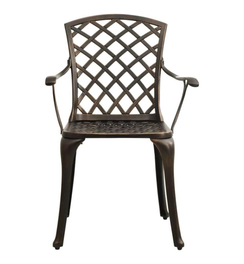 Ensemble de bistro 5 pcs Aluminium coulé Bronze