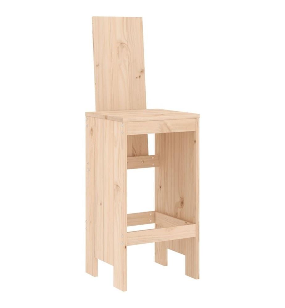 Ensemble de bar de jardin 9 pcs Bois de pin massif