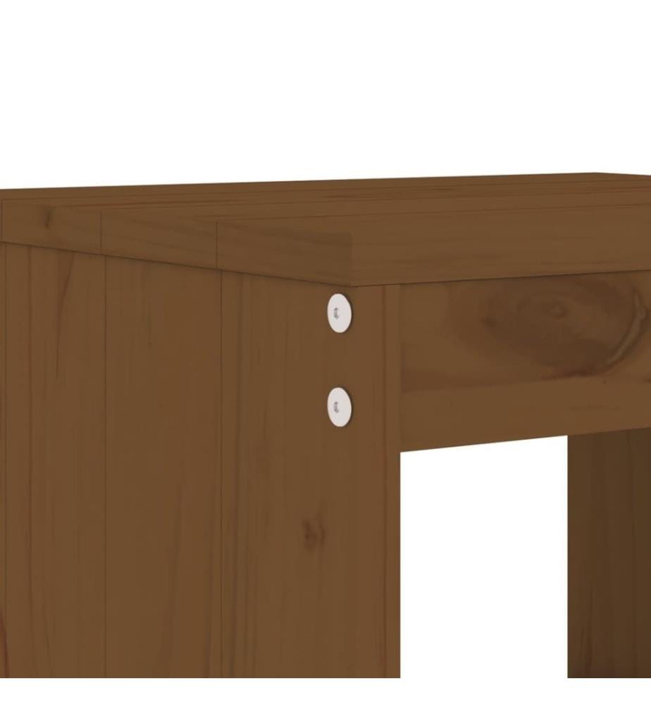 3-tlg. Garten-Bistro-Set Honigbraun Massivholz Kiefer