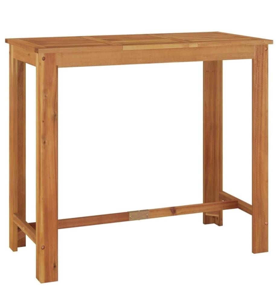 5-tlg. Gartenbar-Set Braun Massivholz Akazie und Poly Rattan