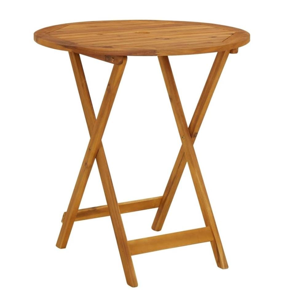 3-tlg. Bistro-Set Schwarz Polypropylen und Massivholz