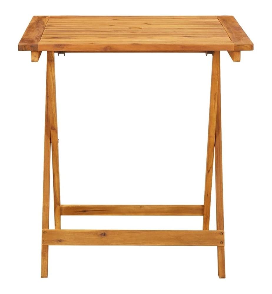 3-tlg. Bistro-Set Schwarz Poly Rattan und Massivholz