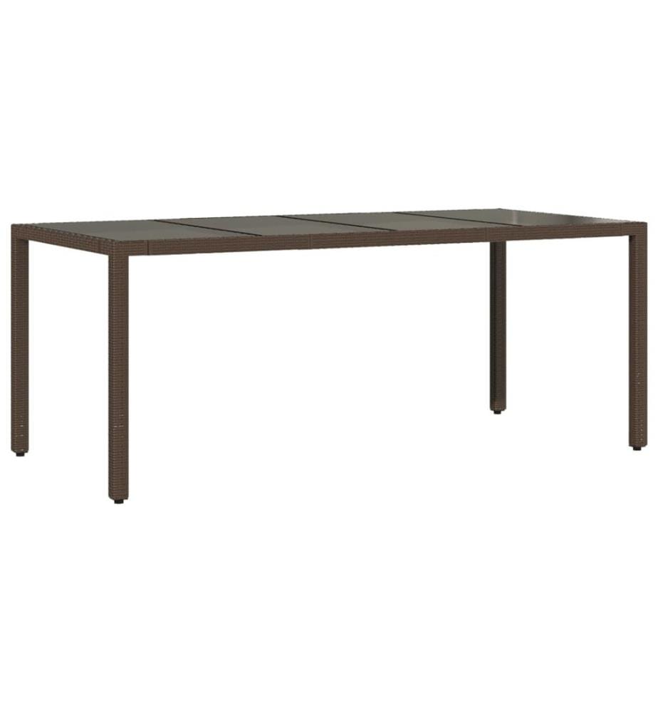 7-tlg. Garten-Bistro-Set mit Kissen Braun Poly Rattan