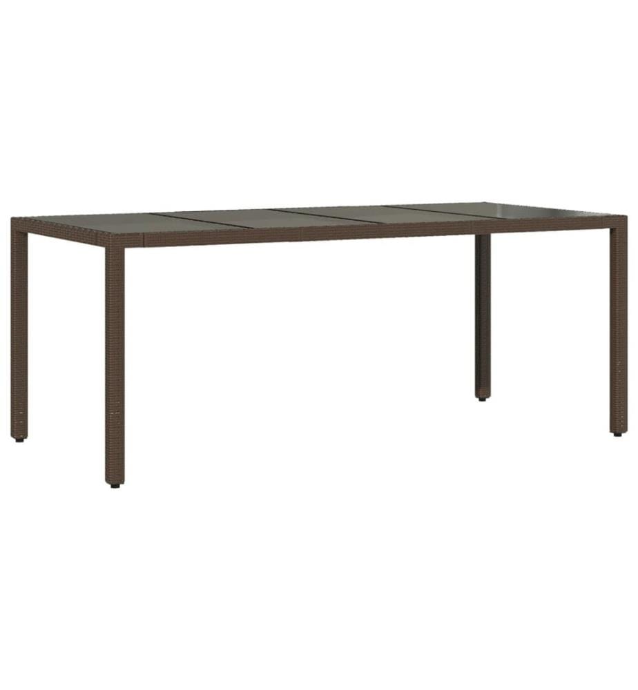 9-tlg. Garten-Bistro-Set mit Kissen Braun Poly Rattan
