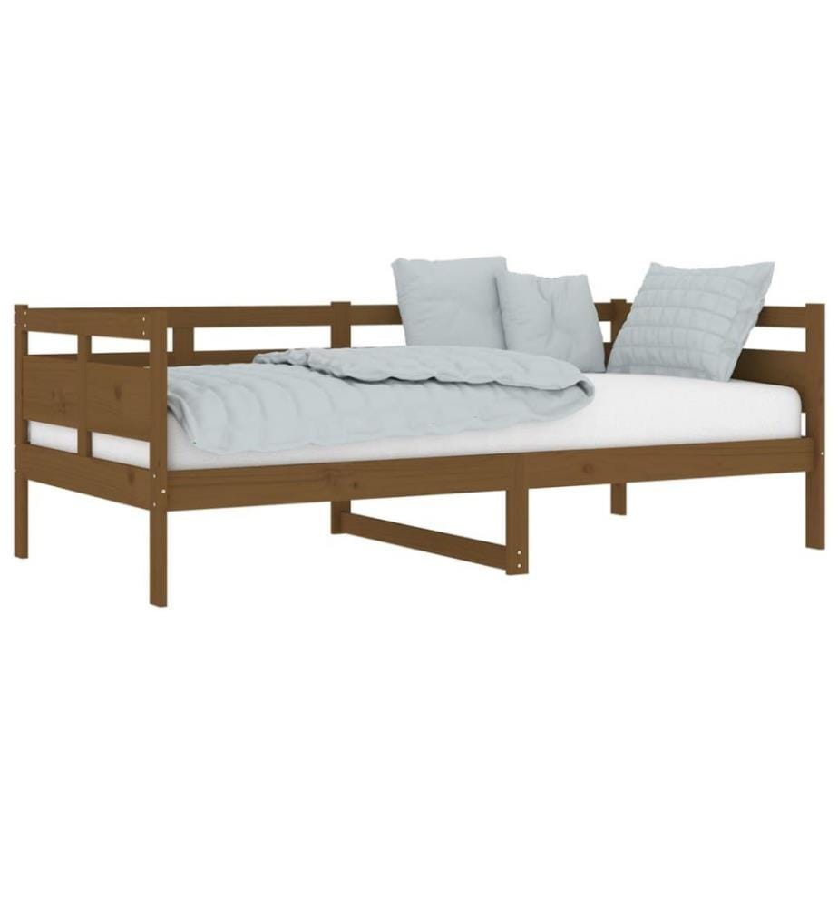 Tagesbett Honigbraun Massivholz Kiefer 90x190 cm