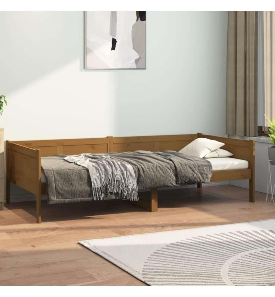 Tagesbett Honigbraun Massivholz Kiefer 80x200 cm