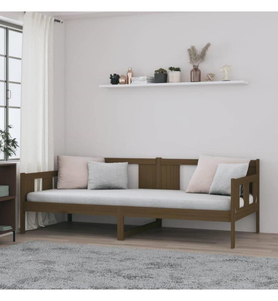 Tagesbett Honigbraun Massivholz Kiefer 80x200 cm