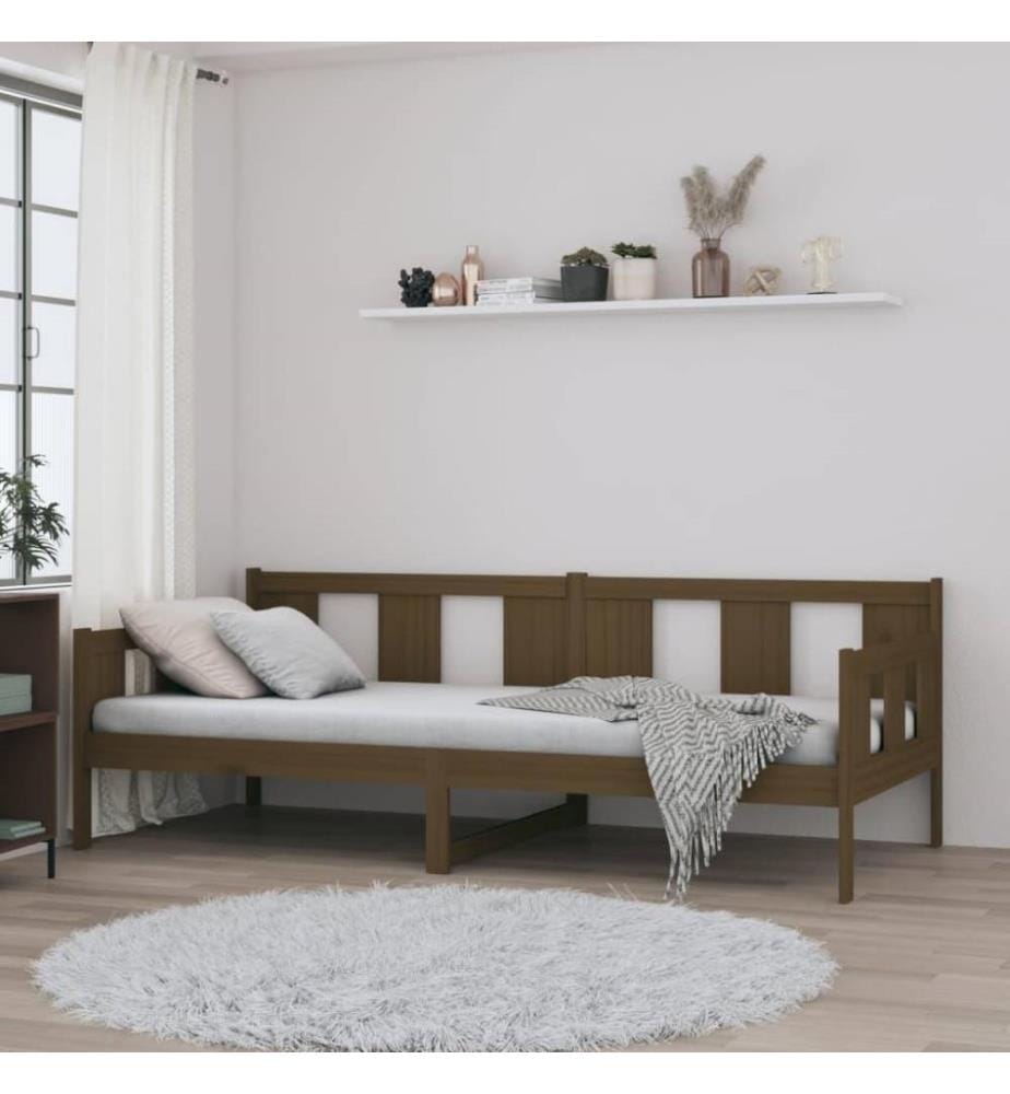 Tagesbett Honigbraun Massivholz Kiefer 80x200 cm