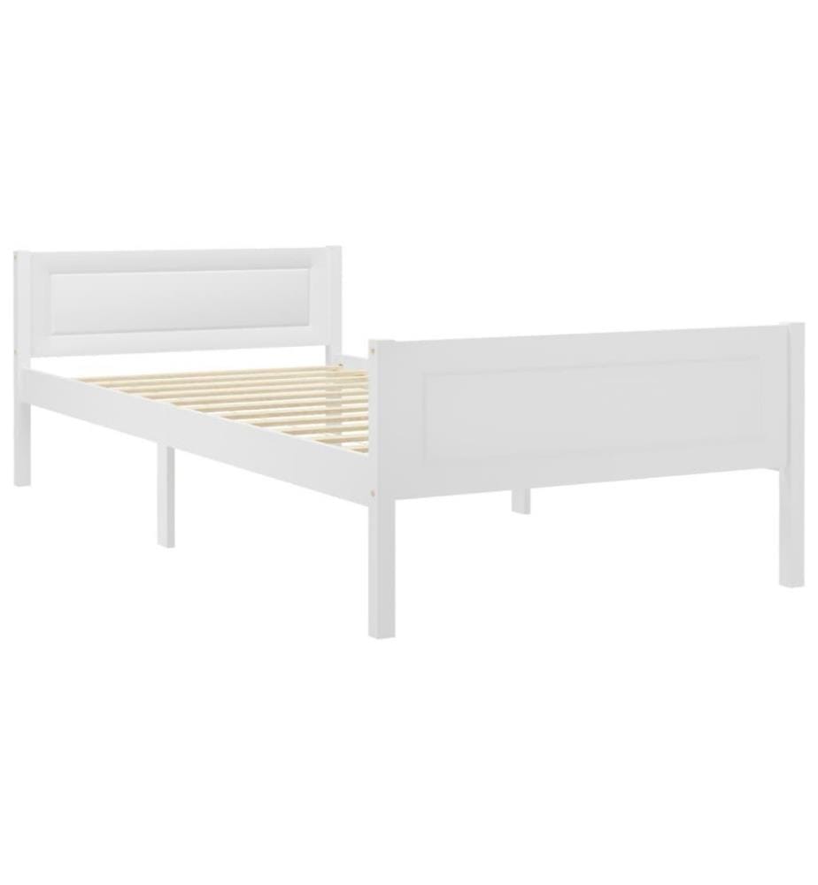 Massivholzbett Weiss Kiefer 90x200 cm