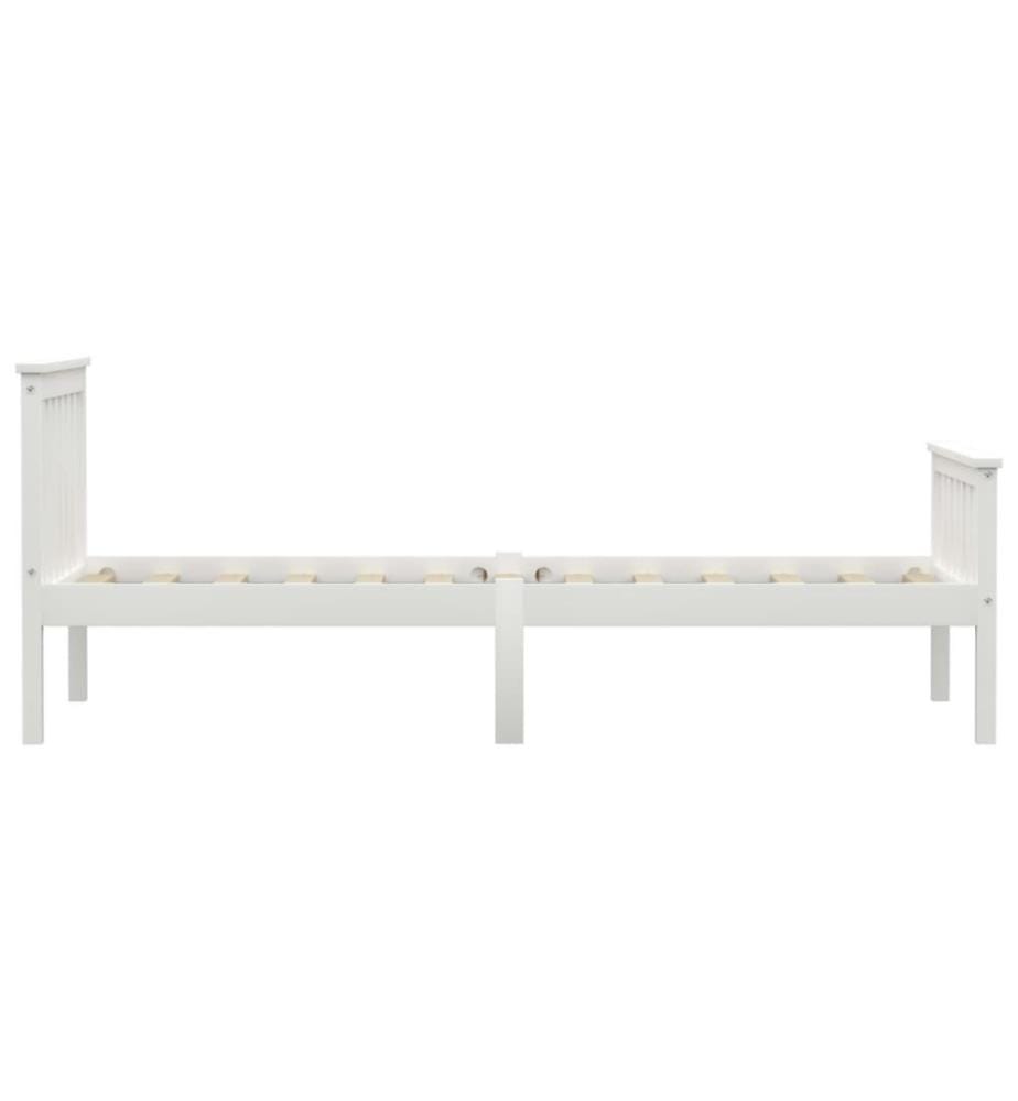 Massivholzbett Weiss Kiefer 90x200 cm