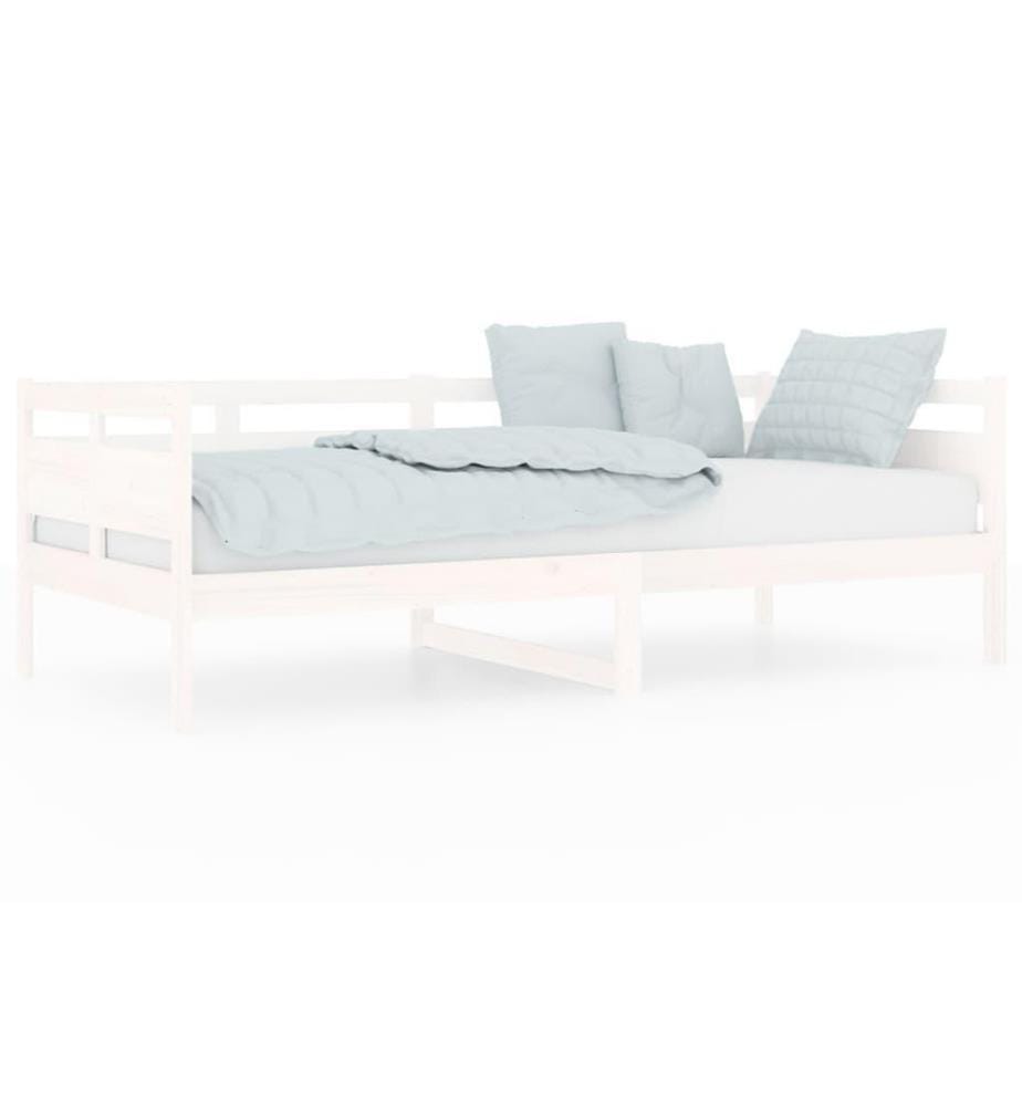 Tagesbett Weiss Massivholz Kiefer 90x200 cm