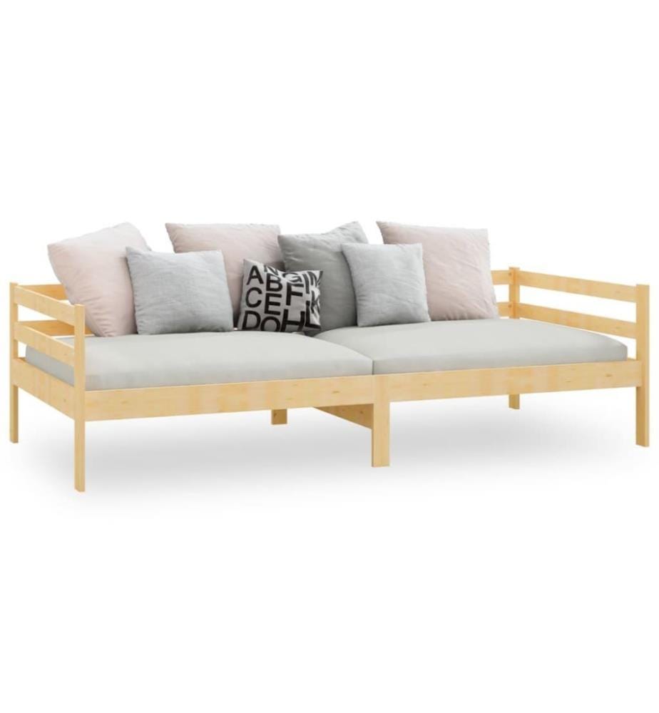 Lit Bois de pin massif 90x200 cm