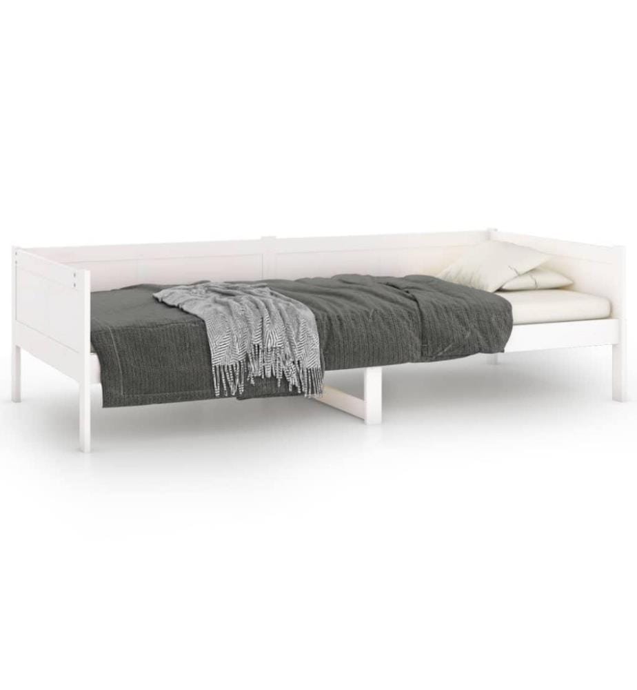Tagesbett Weiss Massivholz Kiefer 90x190 cm