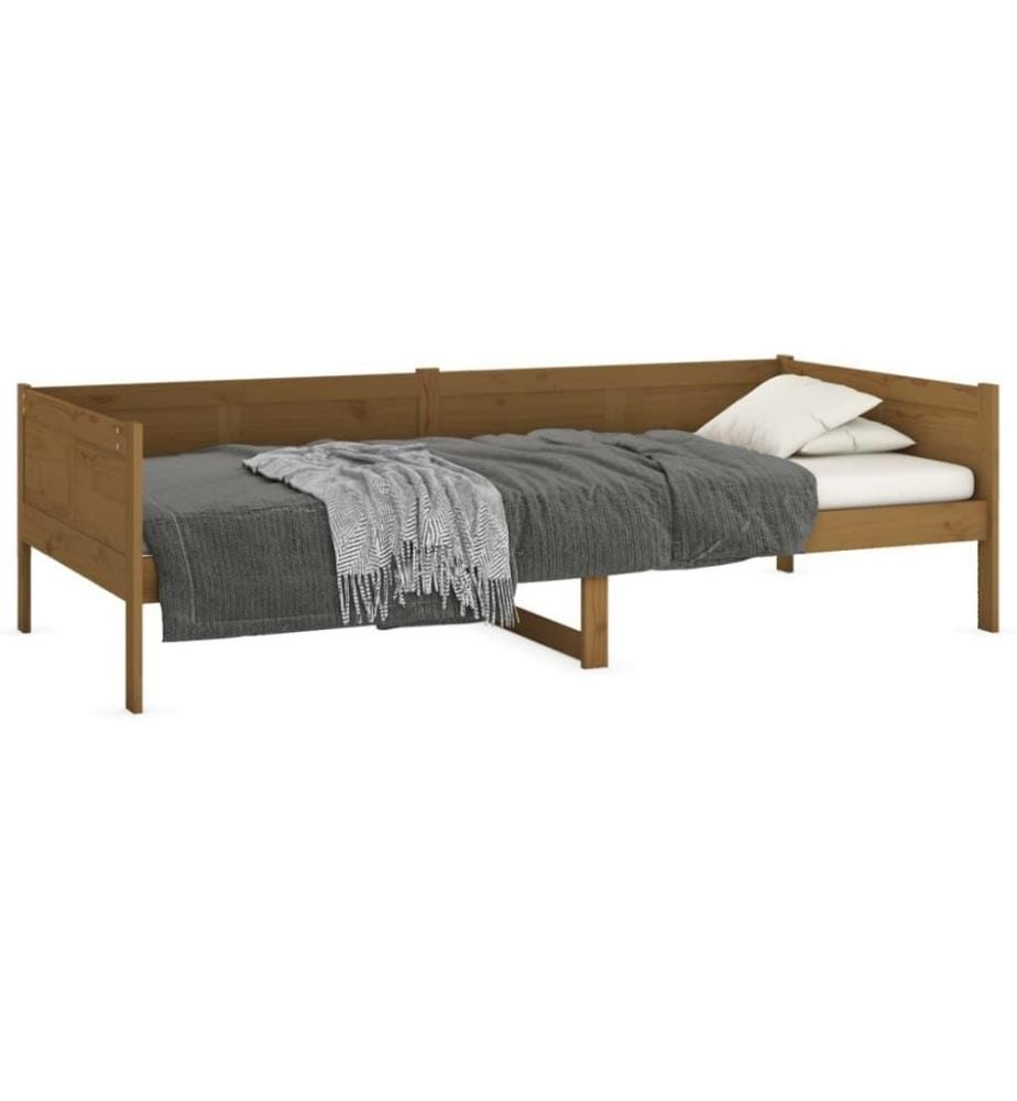 Tagesbett Honigbraun Massivholz Kiefer 90x190 cm