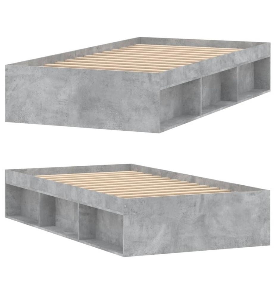Bettgestell Betongrau 90x190 cm