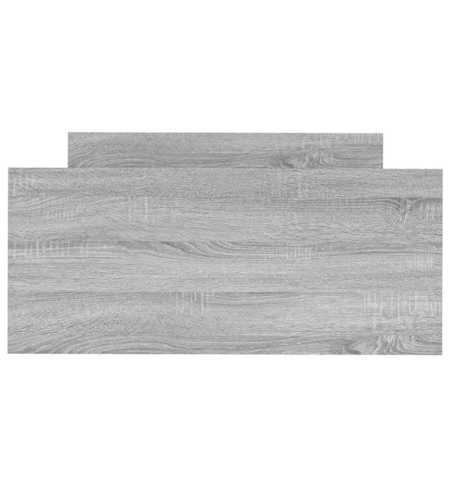 Bettgestell Grau Sonoma 90x190 cm Holzwerkstoff