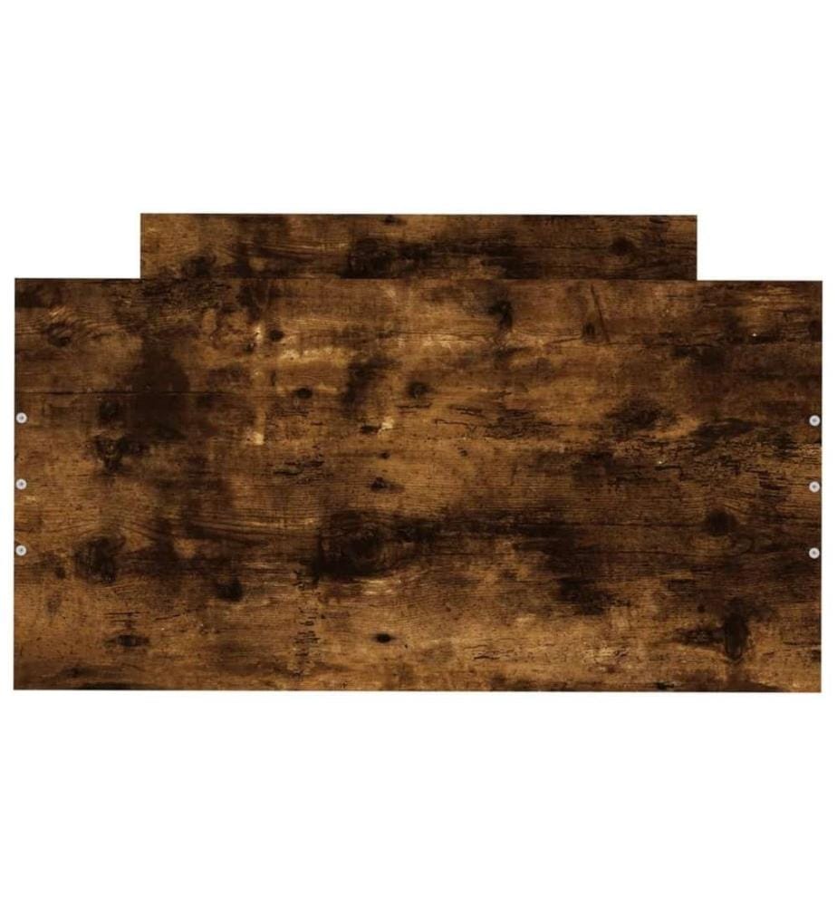 Bettgestell Räuchereiche 75x190 cm Holzwerkstoff