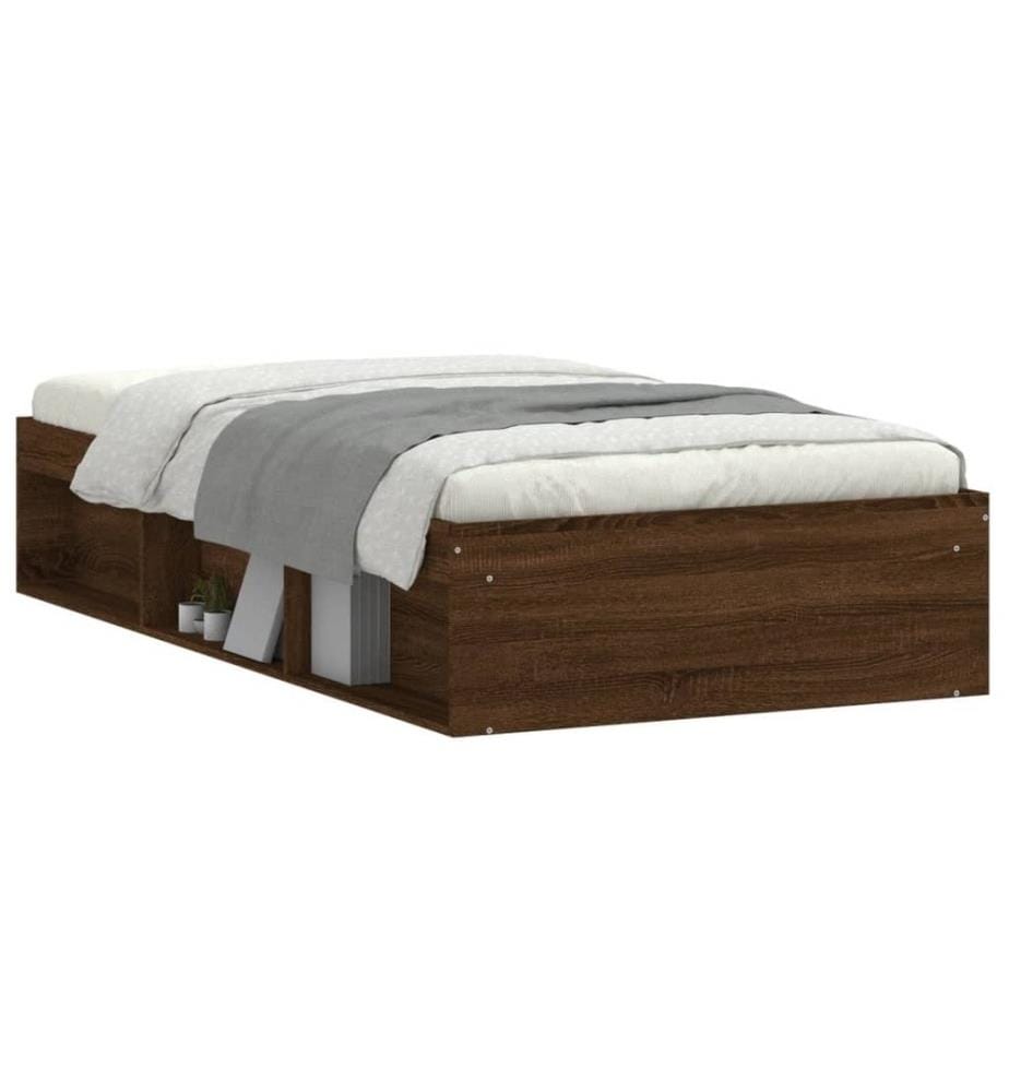Bettgestell Braun Eichen-Optik 90x200 cm