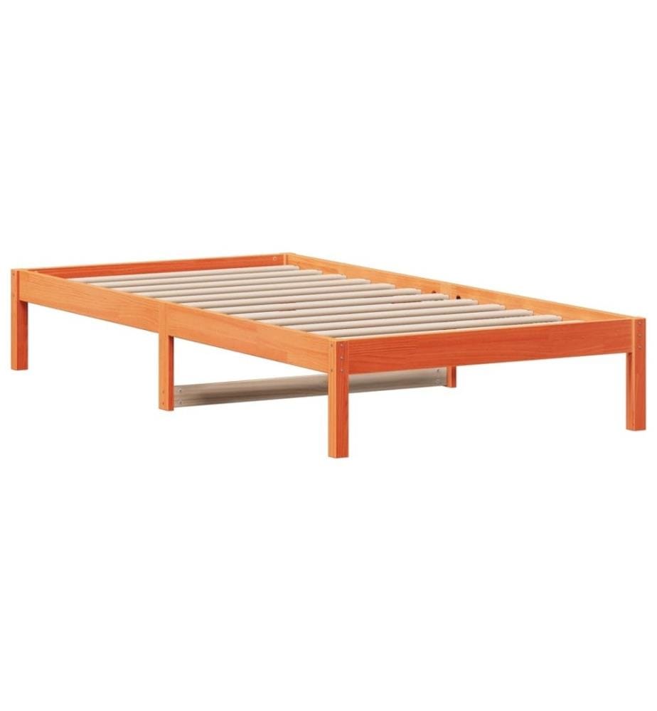 Tagesbett Wachsbraun 90x200 cm Massivholz Kiefer